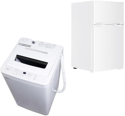 New Life Appliance Set MAXZEN Appliance 2-Piece Set Washing Machine & Refrigerator for Single Living, New Life, White