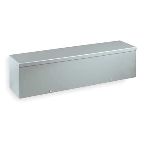 Wiegmann RSCG060636 RSCG-Series NEMA 3R Screw Cover Wiring Trough with Knockouts Carbon Steel, 6" x 6" x 36"