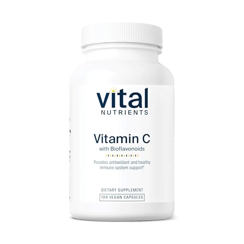Vital Nutrients Vitamin C with Bioflavonoids - Vegan Supplement for Immune Support - 1000mg Vitamin C and 500mg Citrus Bioflavonoid - Gluten, Dairy and Soy Free - Non-GMO - 100 Capsules