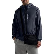 Mens Windbreaker Jacket Lightweight Packable Rain Jackets Waterproof with Hood Long Sleeve Zipper Travel Coats