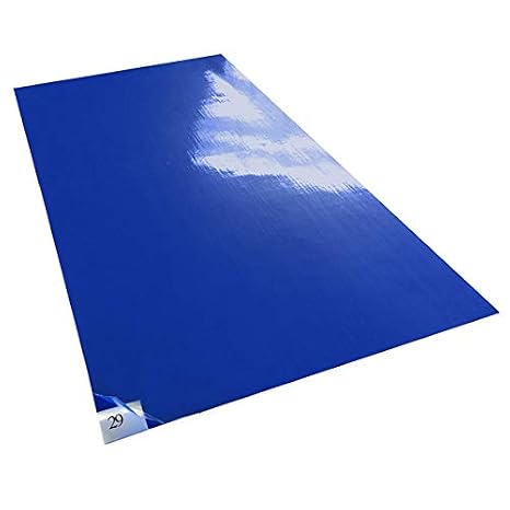 Cleanroom Adhesive/Sticky/Tacky Mat 24" x 36" Blue (10 Pads of 30 Sheets) 10 Pads,300 Sheets per Box. Each pad 30 Sheets