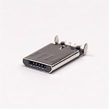 Elecbee Micro USB Type B Connector Right Angle Male SMD for PCB Mount Male Right Angle Micro USB Connector