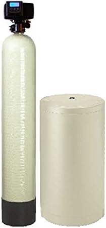 Fleck 5600 SXT Meter Demand Water Softener Grain Capacity 10% Commercial Grade Cation Resin (80,000, Almond)