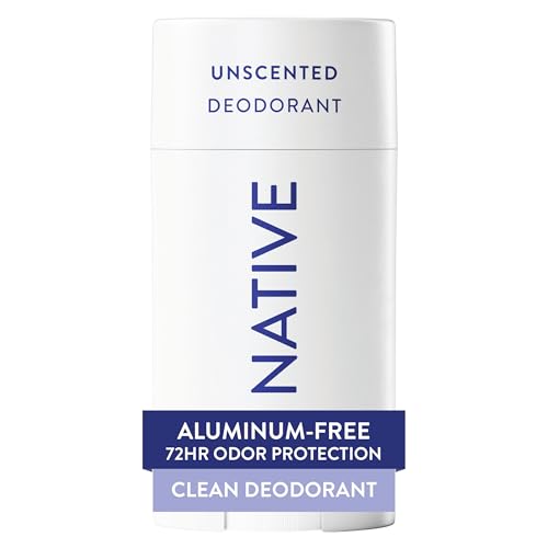 Native Deodorant,Unscented, Aluminum Free, Paraben Free, 2.65 OZ 75 g, Coconut Oil and Shea Butter