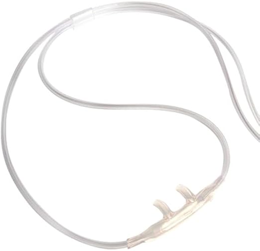 Salter Labs 7Ft Salter Style Adult Oxygen Nasal Cannula with Safe 3-Channel Design, Thread Grip Connector 16SOFTTG-7