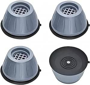 Jouis Noise Canceling and Anti-Slip Anti-Vibration Rubber Foot Pads Washing Machine Stopper Set of 4