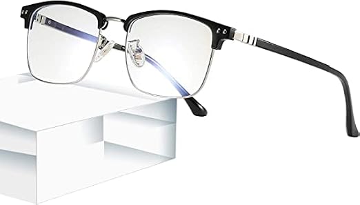 GUZTAG Blue Light Blocking Glasses - Square Computer Glasses Women/Men Eyeglasses Frame,Anti Eyestrain Computer Game Glasses