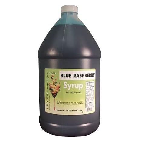 I.Rice & Company Ready To Use Syrup, 1 gal. Can | 1 Each (Blue Raspberry)