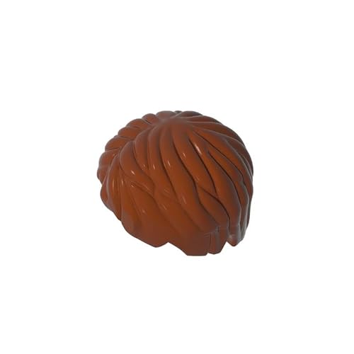 Gobricks Hairstyle Boy Man Hair 10PCS Compatible with Lego 62810 GDS-M112 Classic Bulk MOC Color:Reddish Brown 192