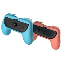 Subsonic - Subsonic Pack 2 Grip Grip for Joy-con for Nintendo Switch and Nintendo Switch 2 Blue & Red