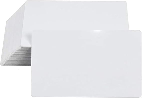 Zeloyaut 100pcs Heat-Transfer Aluminum Business Cards | Sublimation-Ready Customizable Blanks for DIY Printing (0.24mm Thick, 86x54mm)