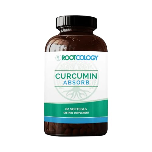 Rootcology by Dr. Izabella Wentz | Curcumin Absorb | Curcumin Turmeric Blend with 3 Bioactive Curcuminoids & Turmeric Oil | 60 Softgels