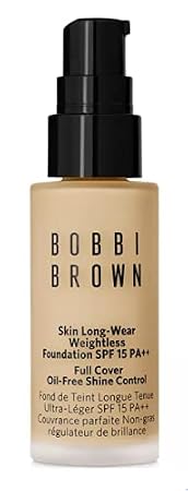 Bobbi Brown Mini Skin Long-Wear Weightless Foundation - Warm Ivory (Very light beige with yellow undertones) .44 fl oz / 13 ml.