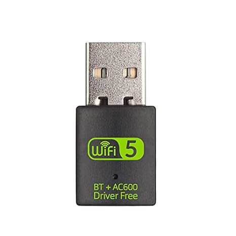 REDLUX USB WiFi Bluetooth Adapter, 600Mbps Dual Band 2.4/5GHz Wireless Network Card, USB WiFi Dongle for PC/Laptop/Desktop, Support Windows 7/8.1/10
