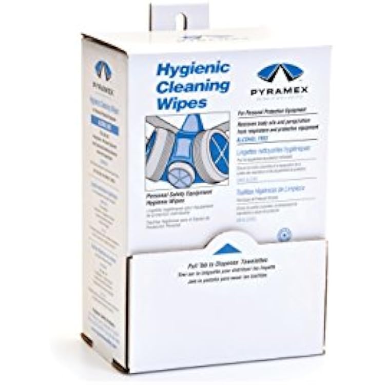 Pyramex HCW100XL Individually Packaged Hygienic Wipes, White Xlarge