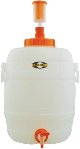 Speidel 30L (7.9 Gallon) Plastic Fermenter with Spigot, Bung & Airlock | Opaque Fermentation Bucket with Lid | Durable Homebrewing Container for Beer, Wine, and Cider | Made in Germany