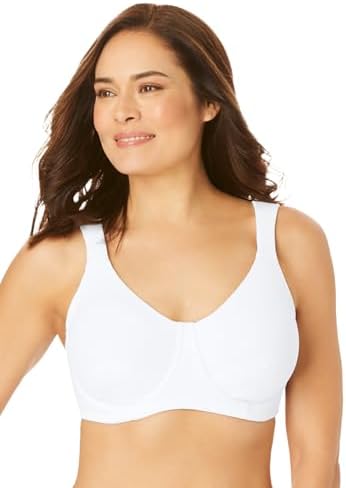 Comfort Choice Womens Plus Size Petal Boost Underwire Bra