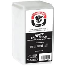 CARGILL SALT 110005051 4 lb Champion's Choice White Salt Brick Livestock Stall Supplies