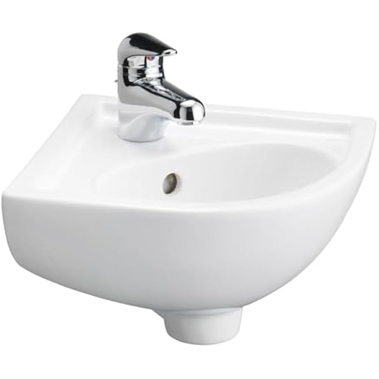 Petite Corner Wall-Hung Basin 17-38 x 14-38 x 7-12
