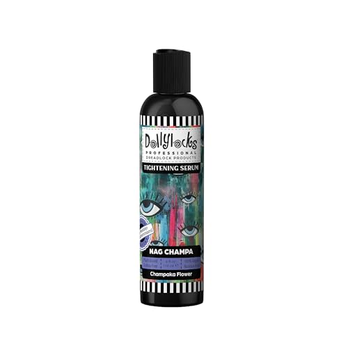 Dollylocks Texture Serum | No Flake Frizz-free Styling | Plant-Based Residue-Free Vegan | Locs, Curls, Braids, Dreadlocks | Nag Champa | 4oz