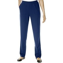 Woman Within Plus Size Straight-Leg Stretch Ponte-Knit Pull-On Pants