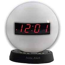 The Sonic Glow by Sonic Alert Extra Loud Themed Recordable Alarm Clock with Night Light