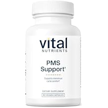 Vital Nutrients PMS Support - Vitex Berry & Passionflower Extract for Premenstrual Support & Hormone Balance* - Vitamin B6 PMS Supplements - Gluten, Dairy, Soy Free - Non-GMO - 60 Capsules
