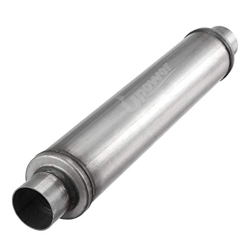 Upower 2.25 InletOutlet Exhaust Muffler 18 Body Length 22 Overall Length 2 14 inch Resonator Muffler Fits 50251FLT Weld on