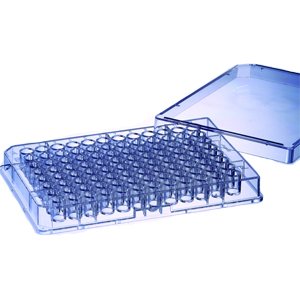 655001 Clear Polystyrene MICROLON 200 Microplate, Medium Binding, Flat Bottom, 96 Well (Pack of 40)