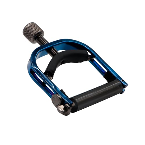 Paige Capo for Banjos USA Made Adjustable Tension, Buzz-Free - Blue Finish
