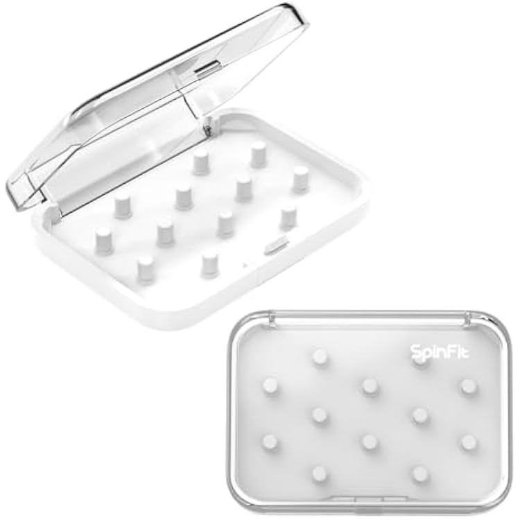 SpinFit Tip Pod - Storage Box for Ear Tips - Extra Transparent and Thick Material PC