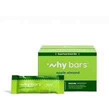 Superfood Protein Bars, Apple Almond, 2.04 Ounce Bars (Pack of 12 Protein Bars) - Protein Bar Superfood, Gluten Free, Non GMO, Organic, Vegan, Simple Ingredients