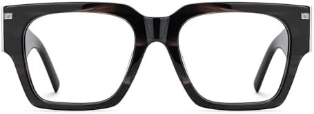 Zeelool Retro Square Eyeglasses Frame for Men with Non-prescription Clear Lens Dedee ZJGX535555