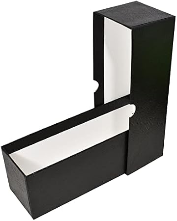 Guardhouse Single Row Heavy Duty Box 8.25' for Certified Coin Slabs or 2.5' x 2.5' Crown Size Paper Holders - Black