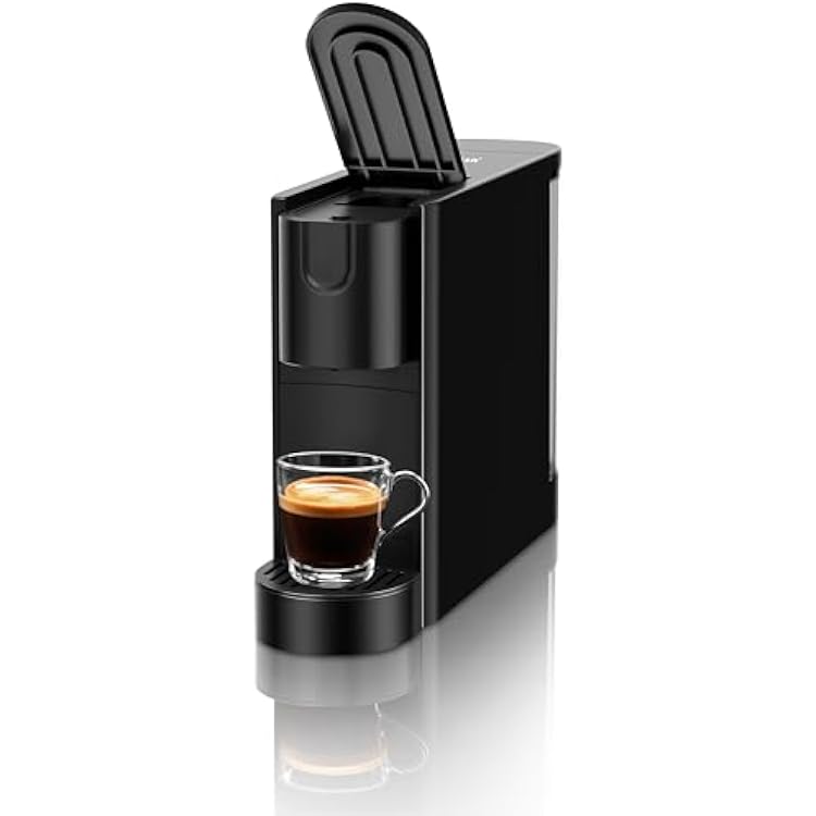 CHULUX RectoCafe Espresso Machine for Nespresso Original Capsule Pod, 20 Bar Professional Italian Pump Coffee Machine, Extra Mini Espresso Maker for Home & Office, Black