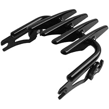 H RUO Stealth Luggage Rack,Black Detachable Luggage Rack Compatible with Harley Davidson Street Glide Road Glide Road King Electra Glide Ultra Limited 2009-2025