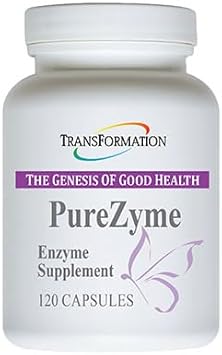 TRANSFORMATION THE GENESIS OF GOOD HEALTH - Purezyme High-Potency Protease Blend Enzyme Supplement, Physician Recommended - Advanced Formula for Maximum Nutrients Digestion & Gut Health, 120 Capsules