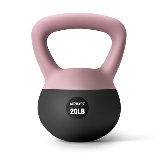Soft Kettlebell 5LB10LB15LB20LB25LB, Kettlebells for Home Gym Strength Training, Anti-Slip Fitness Weights for Men Women