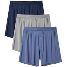 DAVID ARCHY Ultra Soft Modal Underwear Mens Boxer Shorts Loose Breathable Boxers for Men Pack