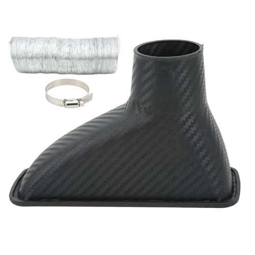 HERCHR Car Air Duct, ABS Universal Car Air Duct Front Bumper Intake Duct 6.6 in x 2.6in x 4.2in Cooling Pipe Hose Duct Automotive Brake System Part for Replacement Offset Plastic Brake Cooling Duct