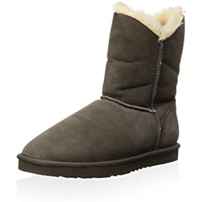 Koolaburra Womens Double Halo Short,Cappuccino Sheepskin,US 10 M