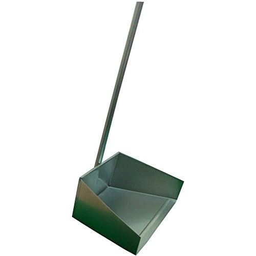 DAB 34 86.4 cm Long Handled Dust Pan | Ergonomic Height | Lightweight Tin Construction | Efficient Flat Front Plate | Ideal for Home & Industrial Use