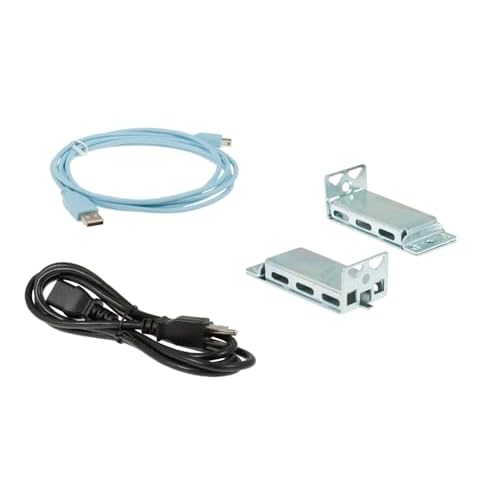 CablesAndKits Accessory Kit Includes RCKMNT-19-CMPCT= Rack Mount Kit, AC Cord, and USB Console Cable Compatible for Cisco 3560X2960X Compact Switch