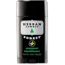 Herban Cowboy Forest Deodorant Maximum Protection 2.8 Ounce, 3 Pack