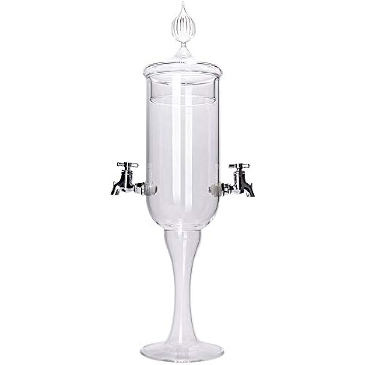 Absinthe Fountain Petite by ALANDIA | Mouthblown Glass | 2 Spouts | Easy Handling