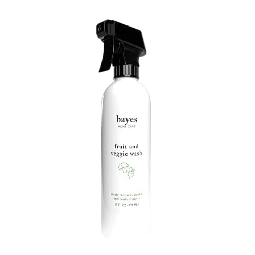 Bayes High-Performance Produce Wash - Fruit and Vegetable Cleaner, Helps Remove Harmful Residue - 16 oz