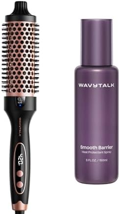 Wavytalk Blowout Boost Thermal Brush and Heat protectant Spray for Hair 5 Fl Oz