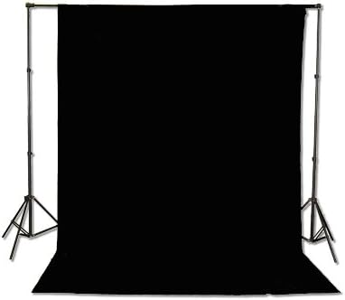 Fancierstudio Background Stand Backdrop Support System Kit with 6ft x 9ft White Muslin Backdrop 9115+6x9B