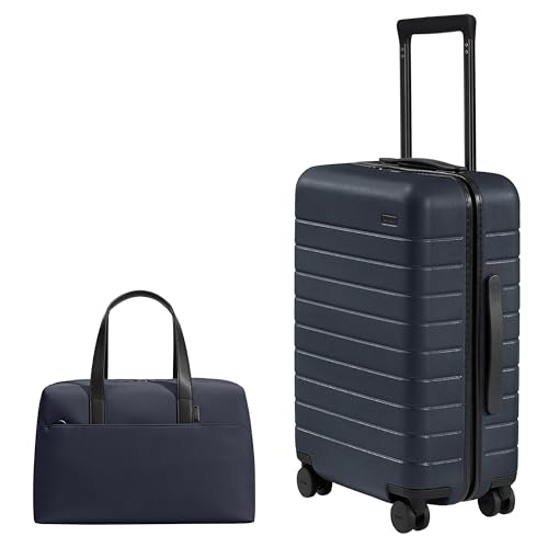 Away Travel Duo: The Carry-On Suitcase & Everywhere Duffle Bag Set Seamless Travel & Organization, Navy Blue