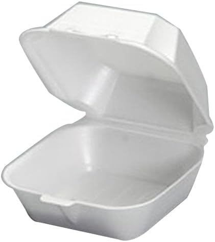 Genpak 22500 Large Hinged Foam Sandwich Container - 500 / CS